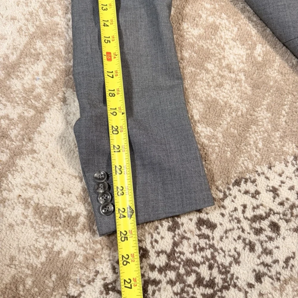 Suitsupply Blazer Jacket Mens 42L‎ Gray Vitale Barberis Canonico Super 110s Wool